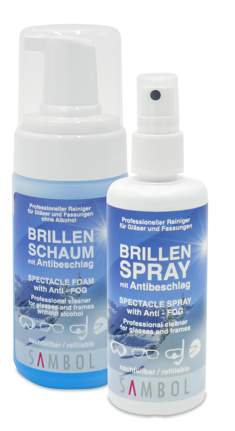 Bild von Brillen Reinigungschaum Set mit Antibeschlag 