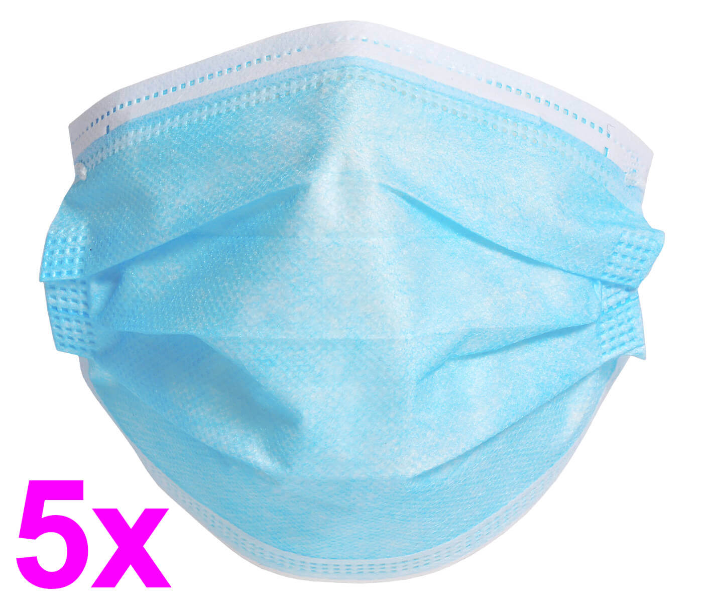 Bild von 5 STÜCK Mund-Nasen-Maske - 3-lagiger OP-Mundschutz 